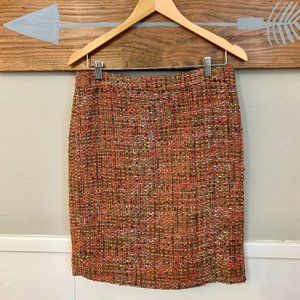 J Crew No. 2 Pencil Skirt Harvest Tweed Size 6